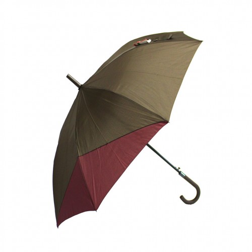 Зонт трость женский однотонный с кайма комбинированный 8 спиц