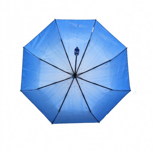 Зонт женский 3 сложения полуавтомат "Капельки" 8 спиц