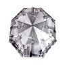 Зонт женский 3 сложения автомат сатин "Город серых цветов" диаметр купола 102 см 8 спиц