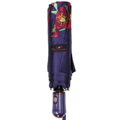 Зонт женский 3 сложения автомат "Сакура" 9 спиц